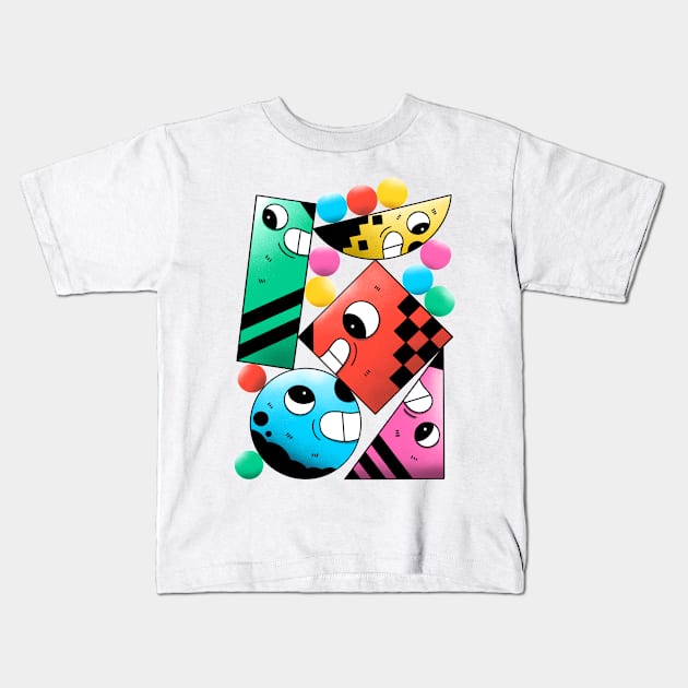 Stacks of fun! Kids T-Shirt by geolaw